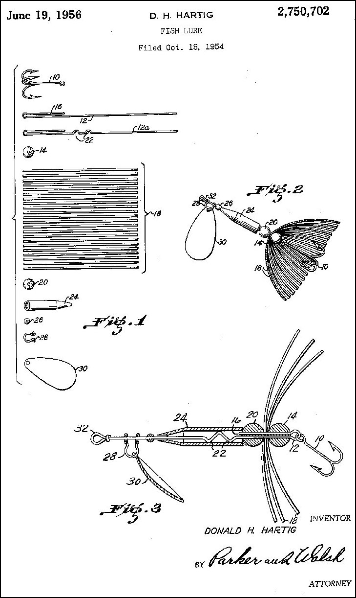 Donald Hartig patent 2,750,702