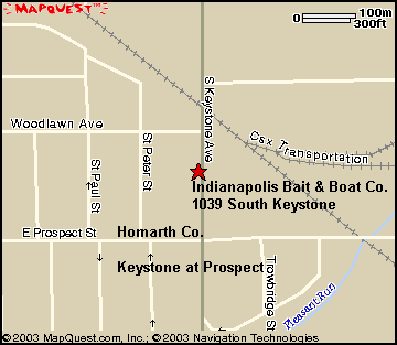 Map of Keystone at Prospect, Indianapolis
